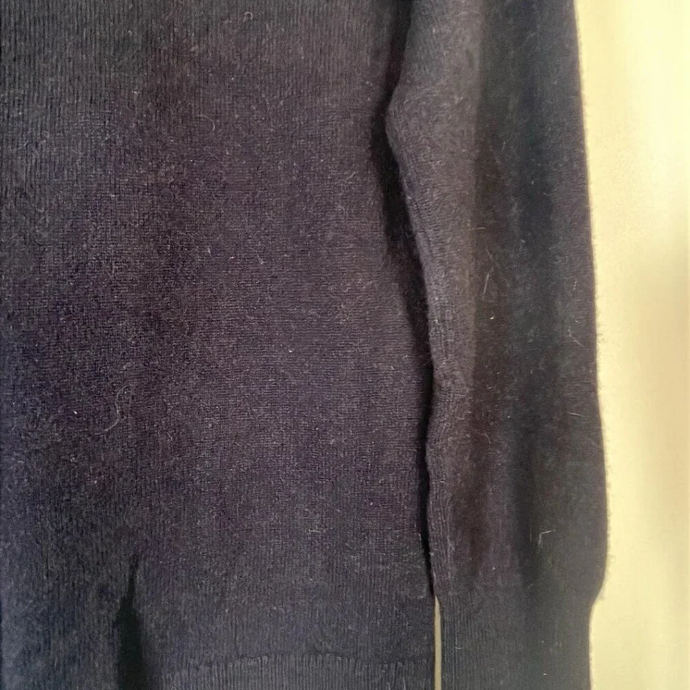 Nordstrom's‎ 100% Cashmere Black Turtleneck Sweater SZ XS Lagenlook Quiet Luxury